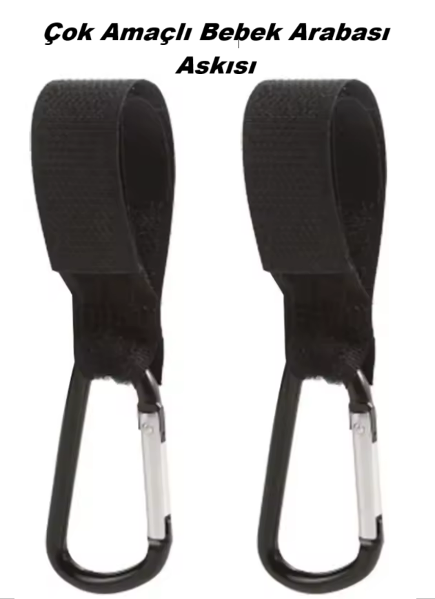 Bebek Arabası Askısı, Bebek Arabası Askıları ve Kancaları, Ayarlanabilir Bebek Arabası Karabina