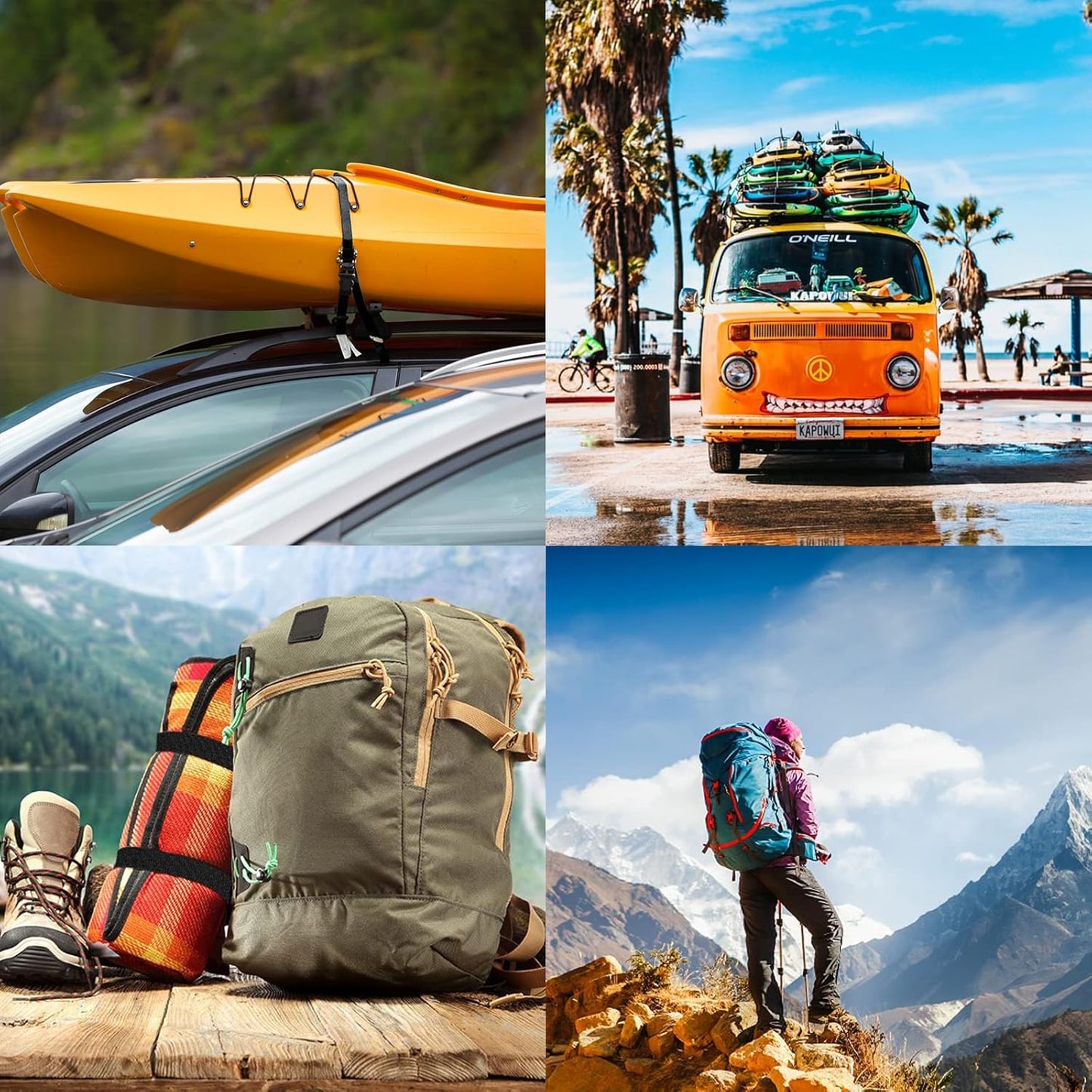 Çok Amaçlı Ayarlanabilir Kayış, Düzenleyici Seyahat Kemeri, Bağlama Kayışı, Outdoor Ekipman