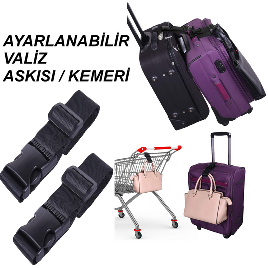 Ayarlanabilir Valiz Askısı, Ayarlanabilir Bavul Kemer Askıları, Çanta Bağlantı Aksesuarları