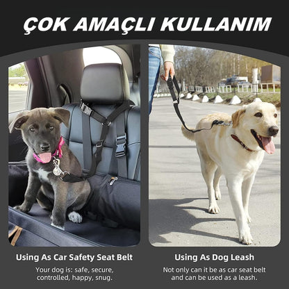 Çok Amaçlı Köpek Emniyet Kemeri, Ayarlanabilir Köpek Araba Tasması, Evcil Hayvan Tasması
