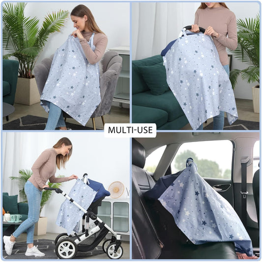 Emzirme Önlüğü, Çok Amaçlı Emzirme Örtüsü, Puset Örtüsü %100 Pamuk