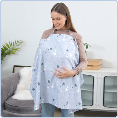 Emzirme Önlüğü, Çok Amaçlı Emzirme Örtüsü, Puset Örtüsü %100 Pamuk