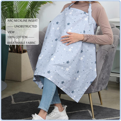 Emzirme Önlüğü, Çok Amaçlı Emzirme Örtüsü, Puset Örtüsü %100 Pamuk