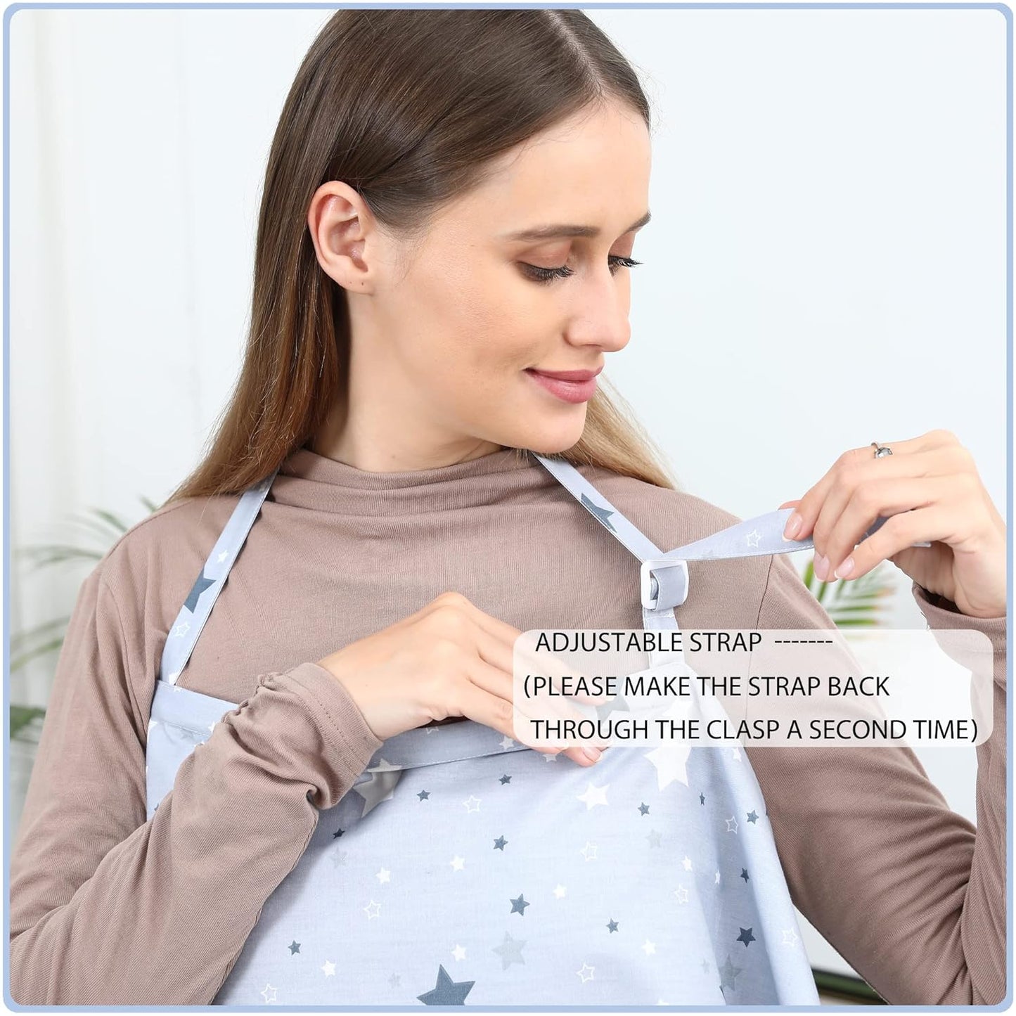 Emzirme Önlüğü, Çok Amaçlı Emzirme Örtüsü, Puset Örtüsü %100 Pamuk