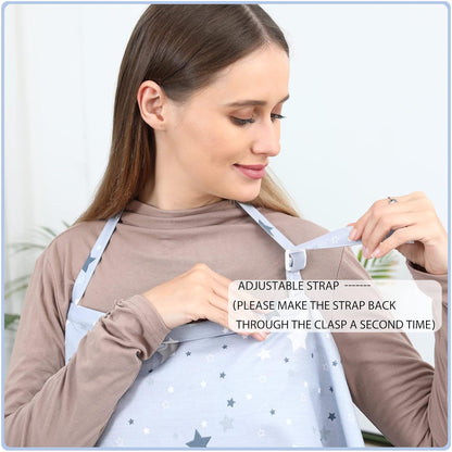 Emzirme Önlüğü, Çok Amaçlı Emzirme Örtüsü, Puset Örtüsü %100 Pamuk