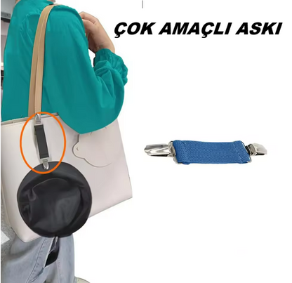Çok Amaçlı Çanta Askısı, Eller Serbest Çanta Klipsi, Elbise Klipsi, Broş, Çanta ve Elbise Aksesuar