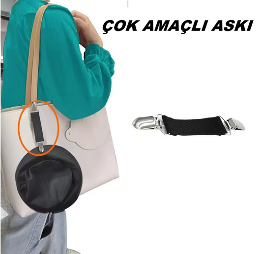 Çok Amaçlı Çanta Askısı, Eller Serbest Çanta Klipsi, Elbise Klipsi, Broş, Çanta ve Elbise Aksesuar