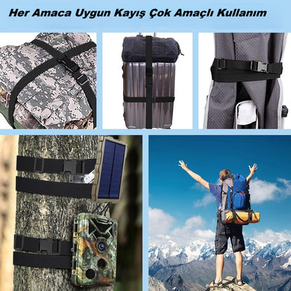 Çok Amaçlı Ayarlanabilir Kayış, Düzenleyici Seyahat Kemeri, Bağlama Kayışı, Outdoor Ekipman