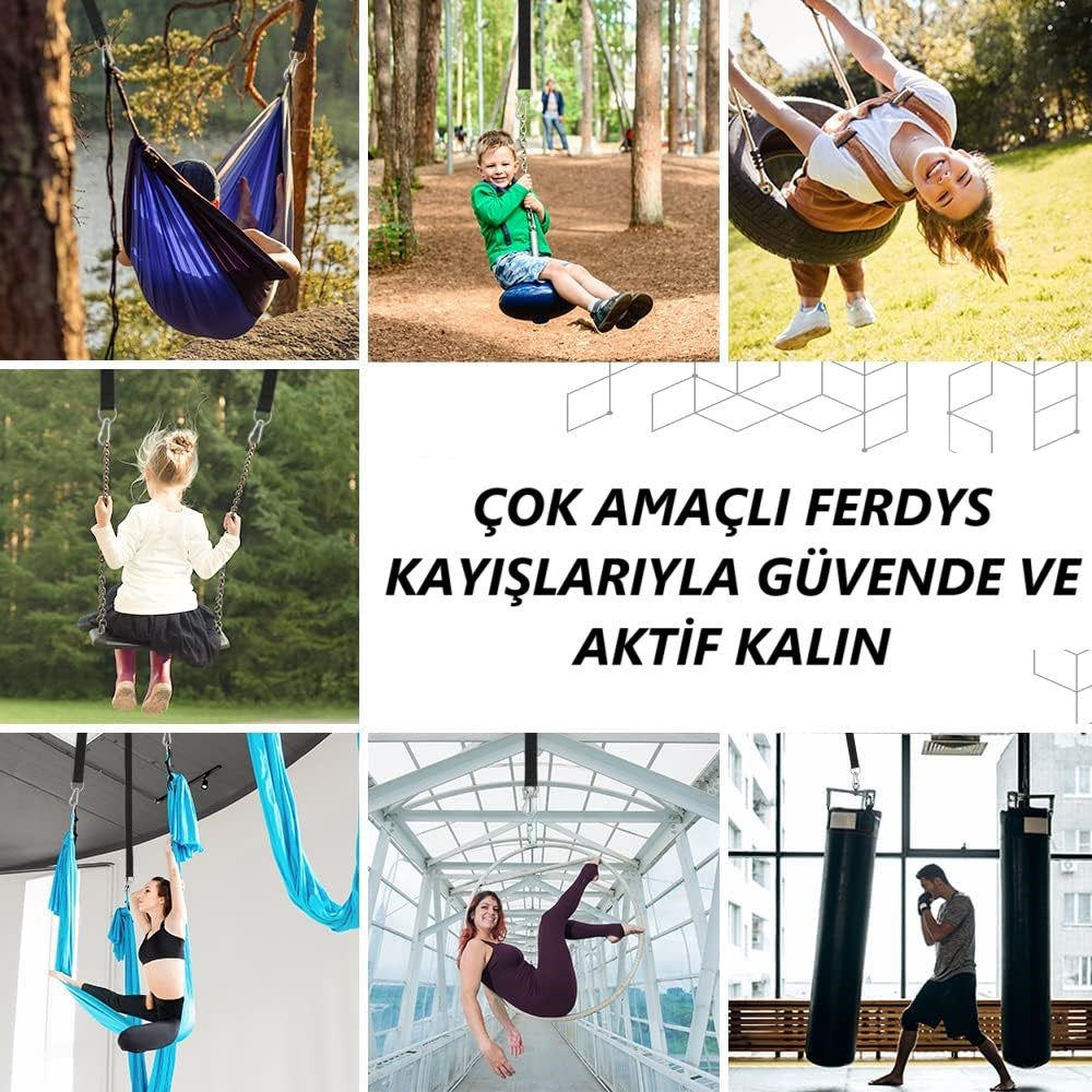 Çok Amaçlı Asma Kayışı, Hamak ve Salıncak Askısı, Puset Askısı, Spor Askısı,