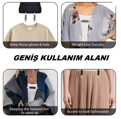 Çok Amaçlı Çanta Askısı, Eller Serbest Çanta Klipsi, Elbise Klipsi, Broş, Çanta ve Elbise Aksesuar