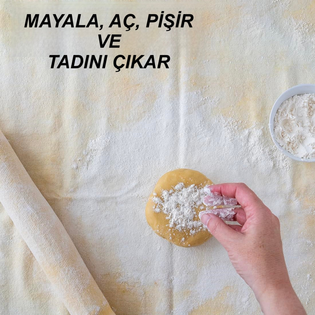 %100 Pamuk Hamur Mayalama Örtüsü, Çok Amaçlı Mutfak Örtüsü