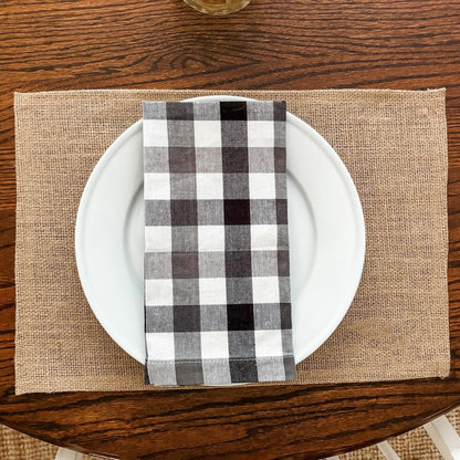 %100 Doğal 2’li Jüt Supla, Dekoratif Hasır Kumaş Amerikan Servis, Otantik Supla