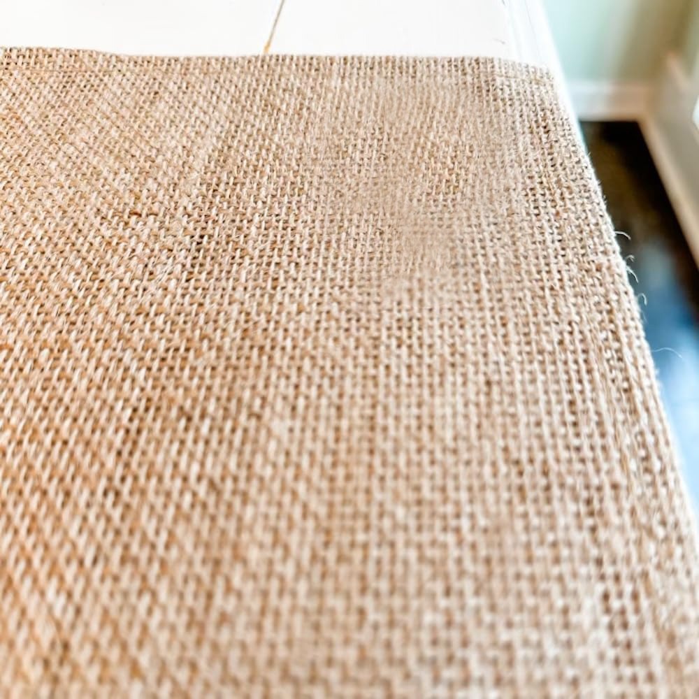 %100 Doğal 2’li Jüt Supla, Dekoratif Hasır Kumaş Amerikan Servis, Otantik Supla