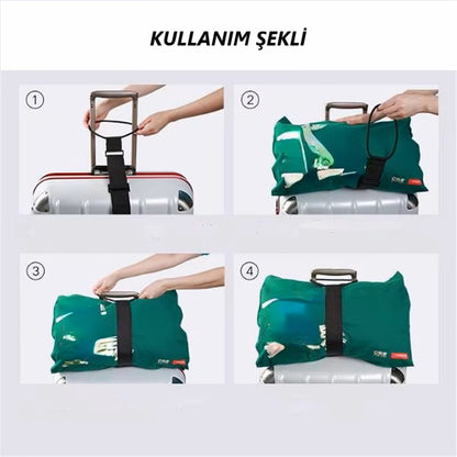 Çok Amaçlı Seyahat Kayışı, Valiz Kemeri, Bagaj Askısı, Valiz Toparlayıcı Organizer